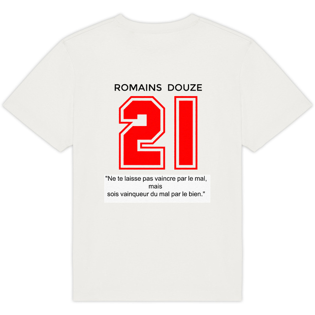 Image back T-shirt Oversized - Romain 12:21