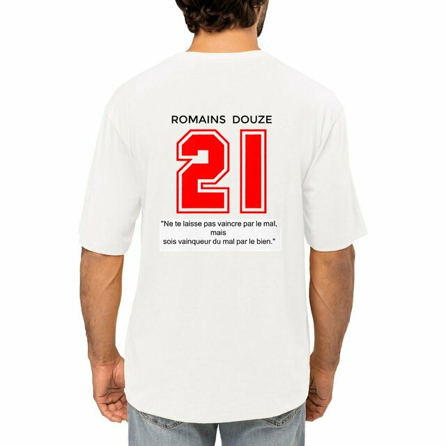 Image front T-shirt Oversized - Romain 12:21