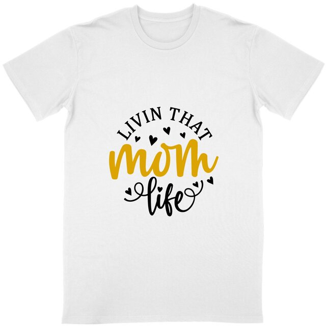 Image front T-shirt Mom Life