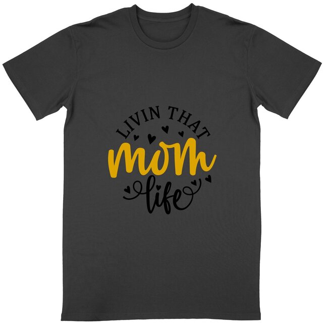 Image back T-shirt Mom Life