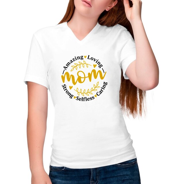 Image front T-shirt Loving Mom
