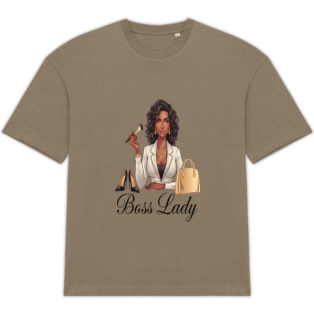 Image back T-shirt Oversized Boss Lady