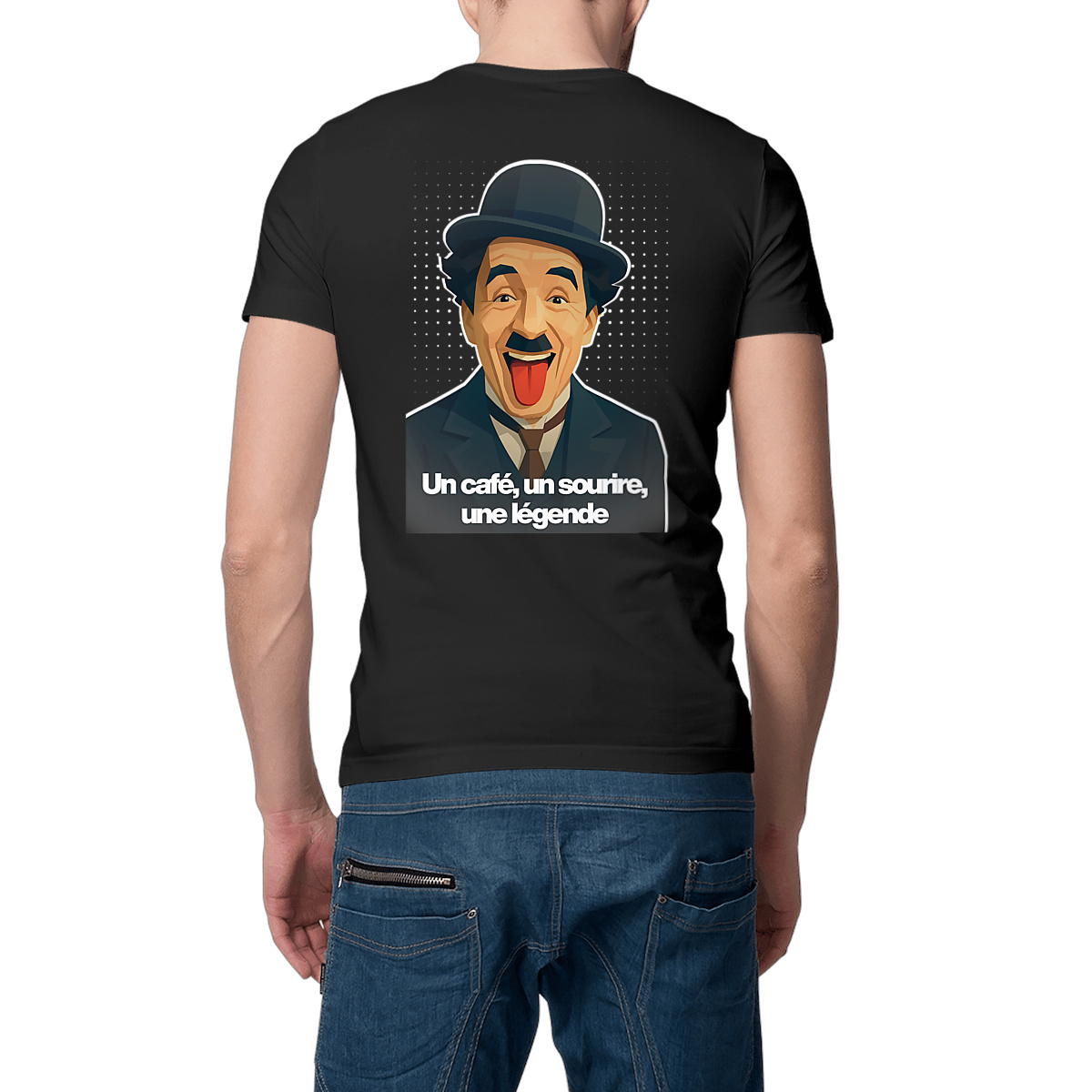 Image front T-Shirt Unisexe Charlot Édition Légende
