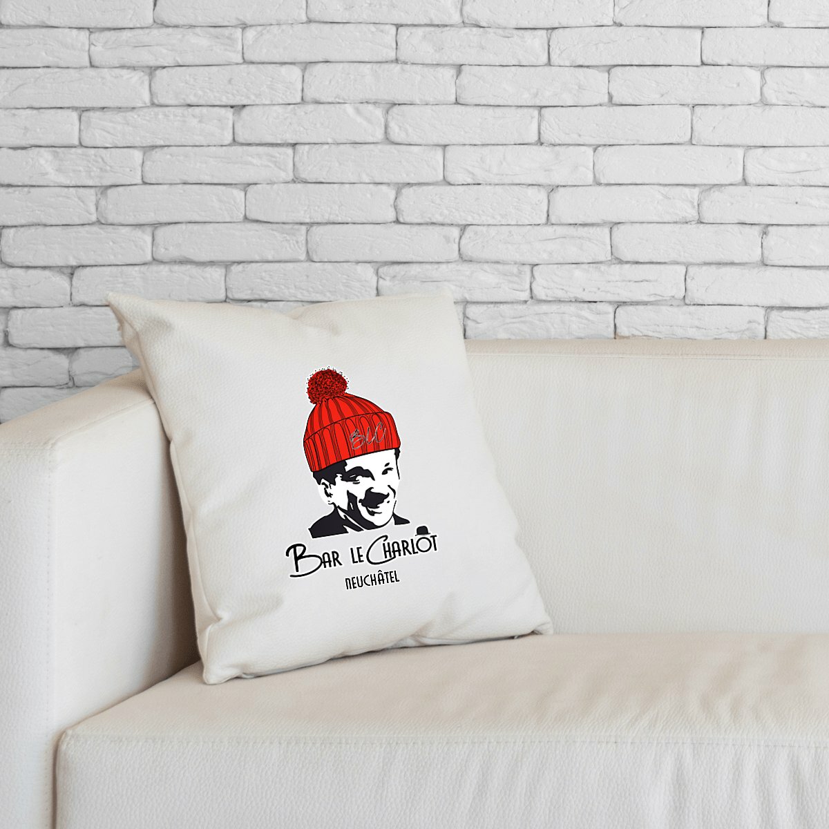 Image front Coussin Charlot Edition Hiver