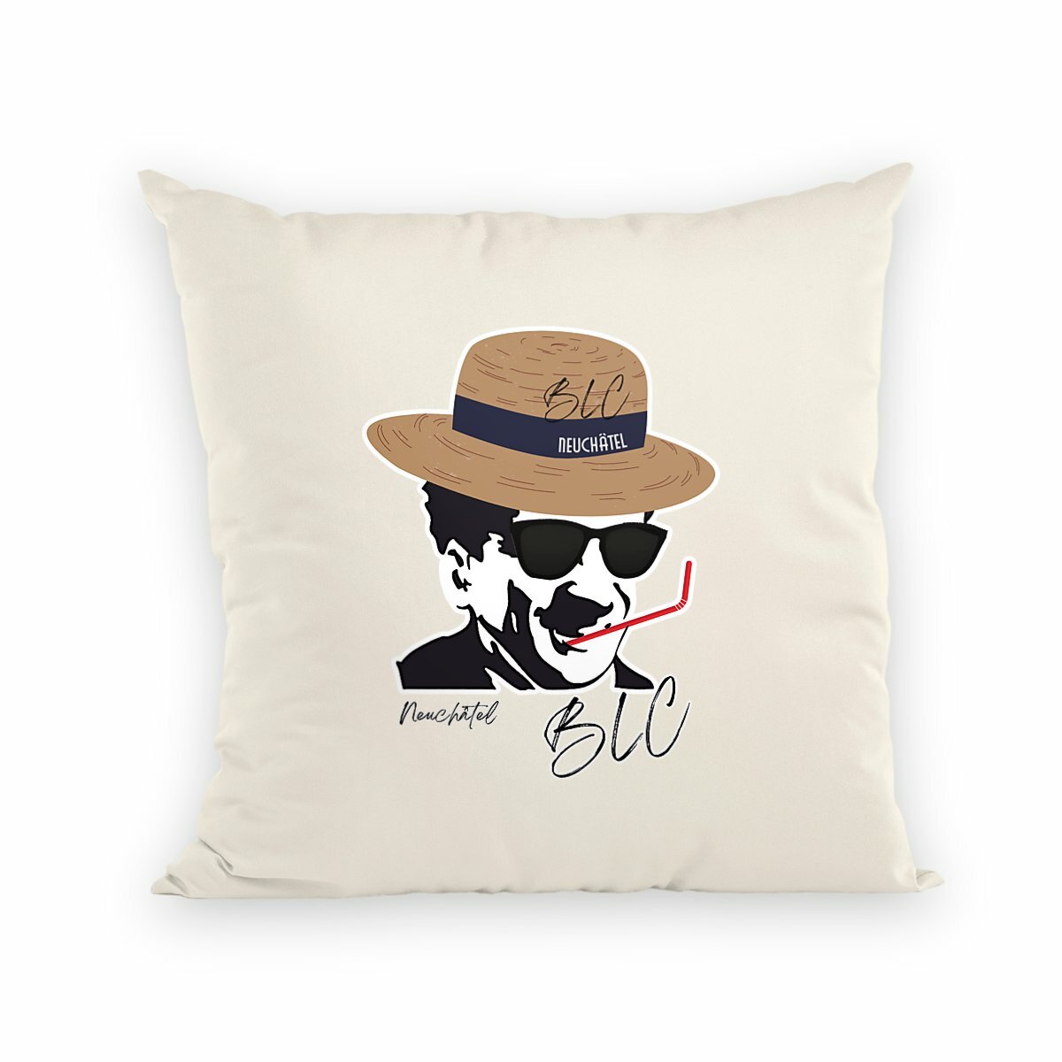 Image back Coussin Charlot Édition Plage