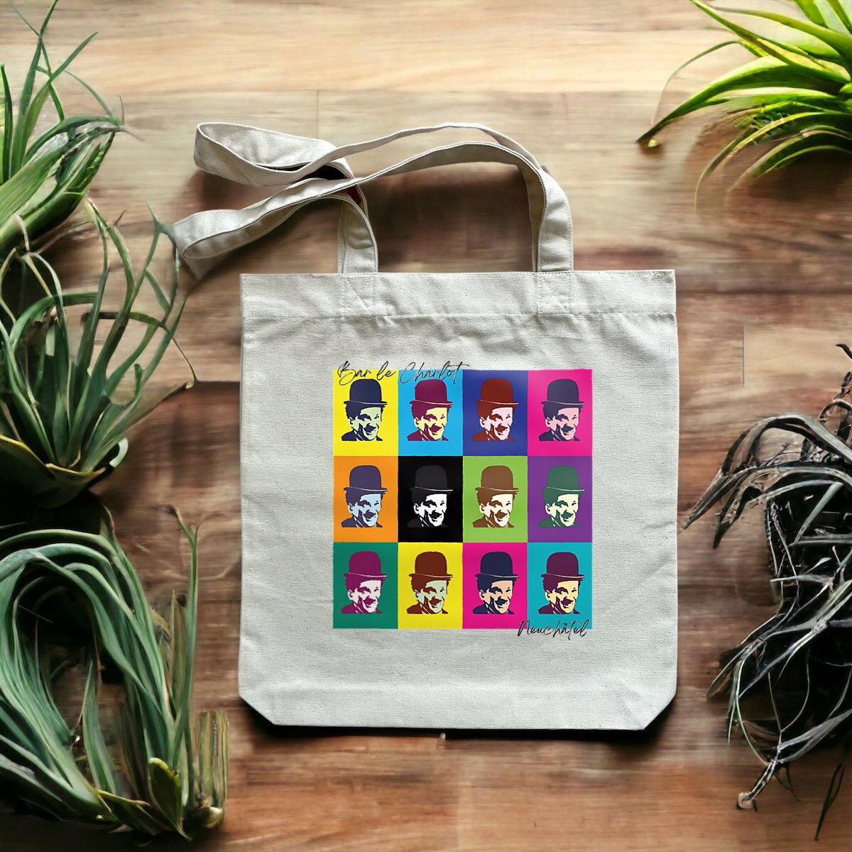 Image front Totebag épais Bar le Charlot Edition Color 