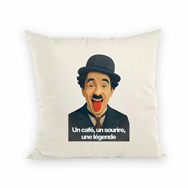 Image back Coussin Charlot Édition Légende