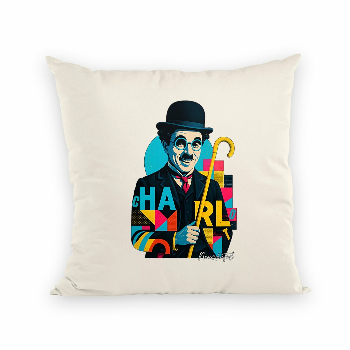 Image back Coussin Charlot Édition Vintage