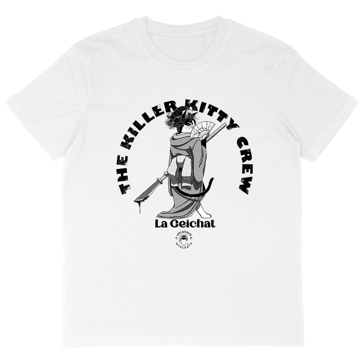 Image back T-shirt oversized - la Geichat - The Killer Kitty Crew