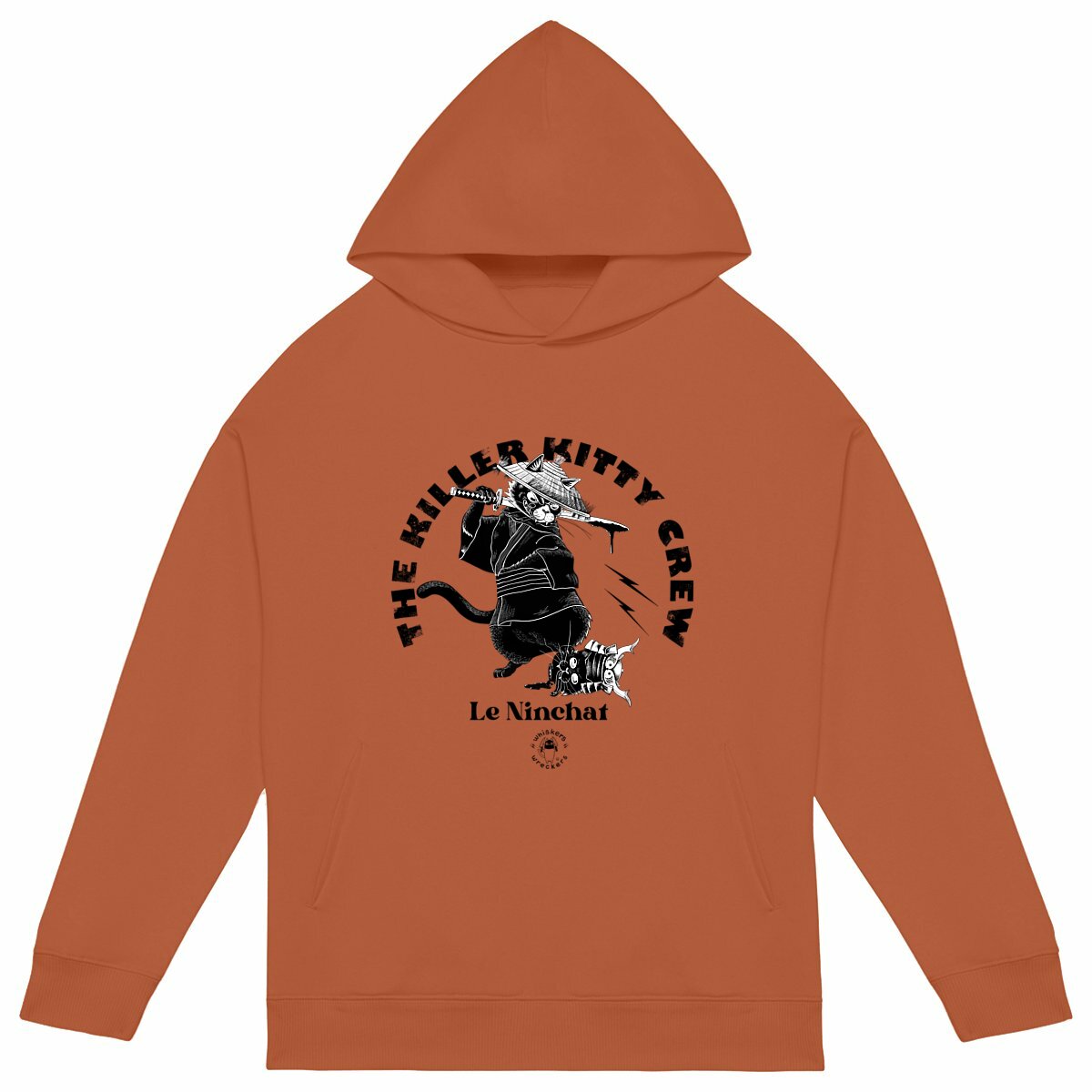 Image front Hoodie oversized unisex - Ninchat-The Killer Kitty Crew