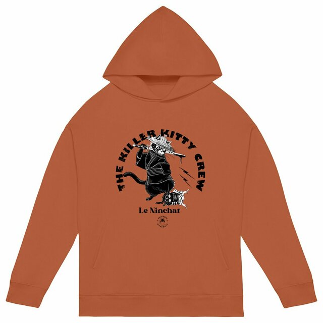 Image front Hoodie oversized unisex - Ninchat-The Killer Kitty Crew