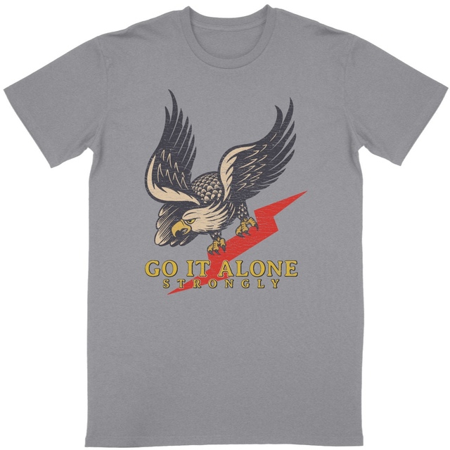 T-shirt  bio unisexe - aigle vintage – Go It Alone - Image