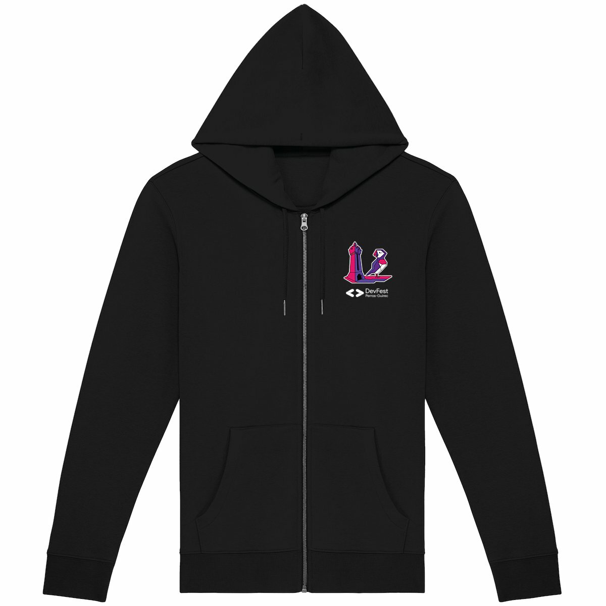 DevFest Super | Sweat à capuche zippé unisexe - Image
