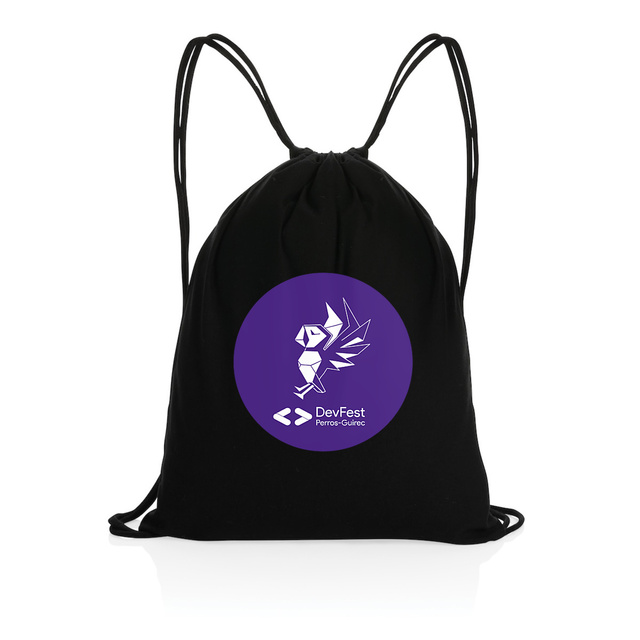 DevFest Perros-Guirec | Recycled drawstring backpack