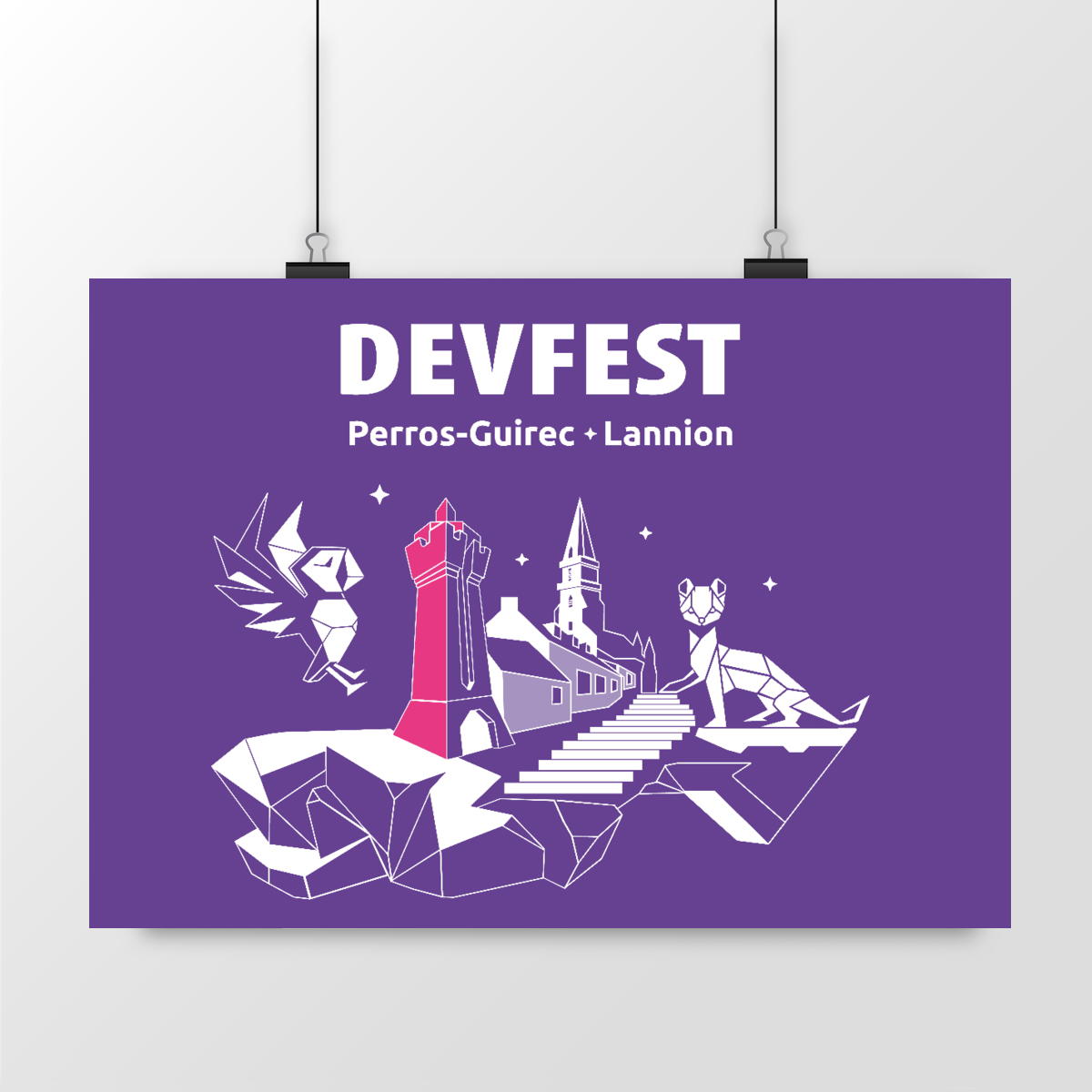 Poster Devfest - Perros - Lannion - Clair - Image