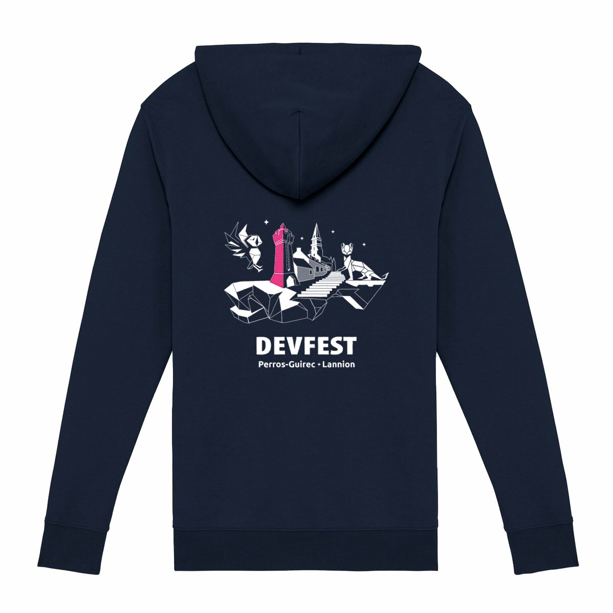 Sweat à capuche zippé DevFest - Perros-Lannion - Image