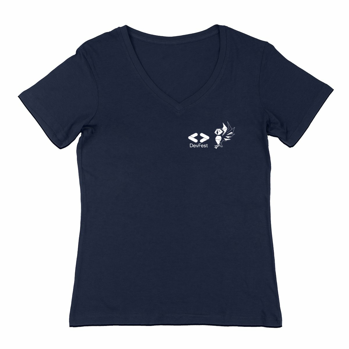 T-shirt Femme col V - DevFest - Perros-Guirec - Lannion - Image