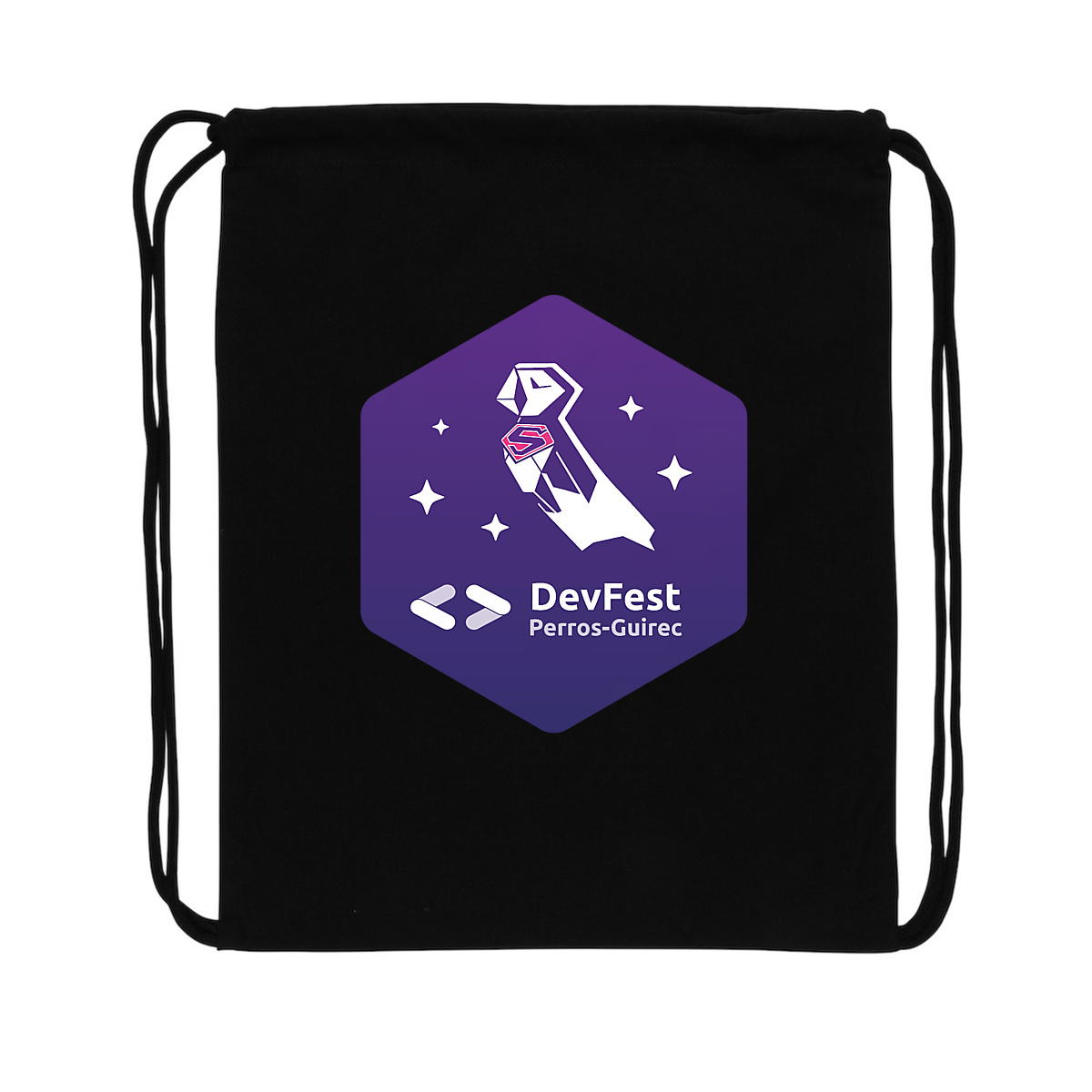 DevFest Super | Sac à dos à cordelettes recyclé