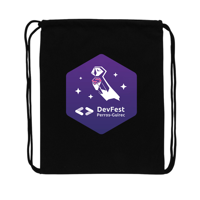 DevFest Super | Sac à dos à cordelettes recyclé