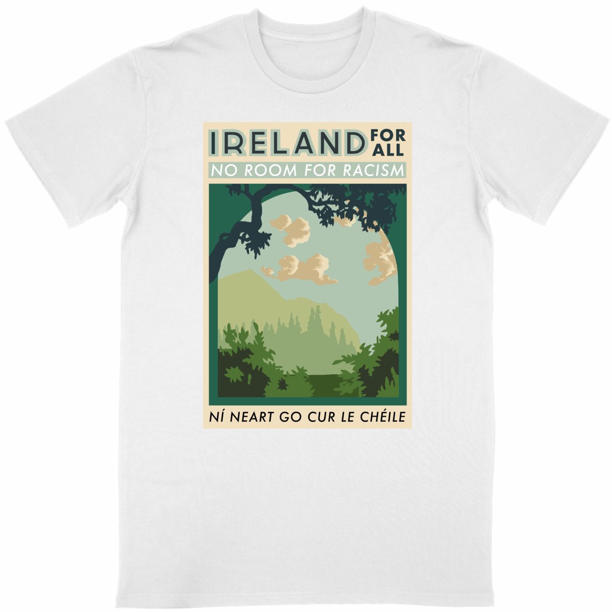 Image back Ireland for All -No room for racism