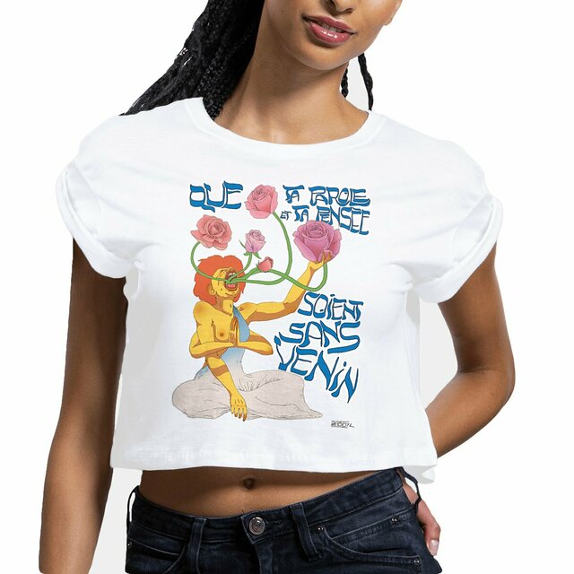 Image front SANS VENIN LE CROP TOP