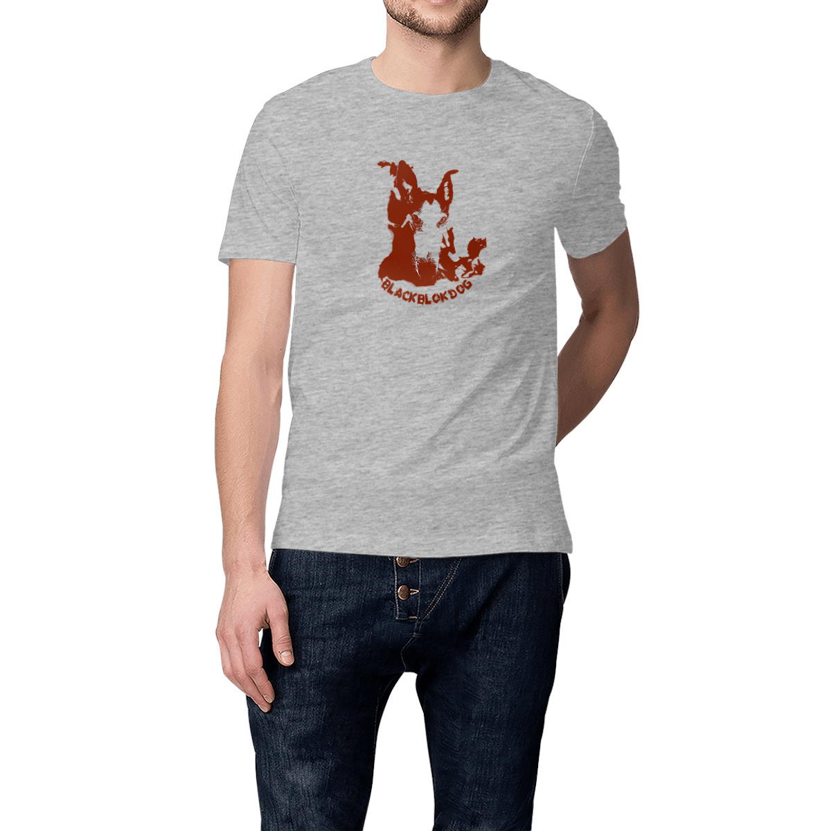 BlackBlokDog red