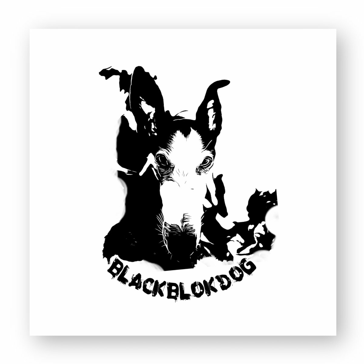 BlackBlokDog stiker cd