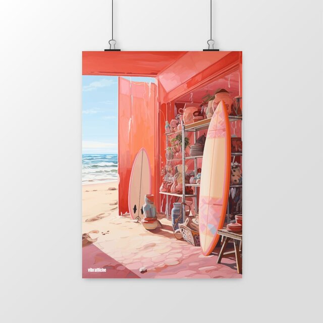 La demoiselle surfeuse