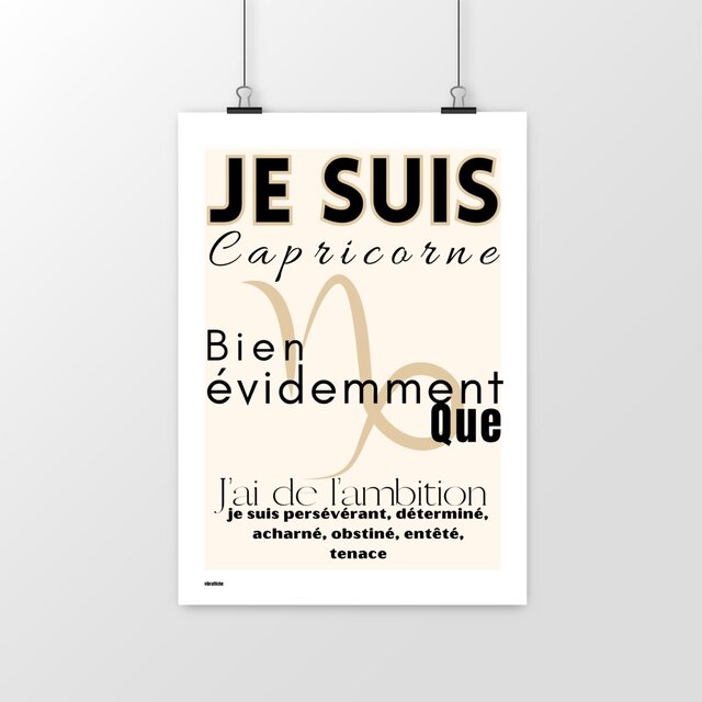 Je suis Capricorne