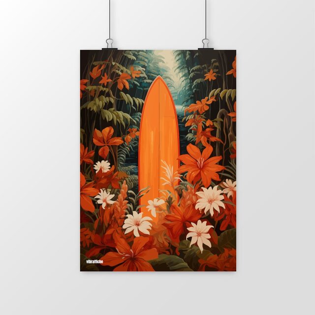 Dans les fleurs oranges