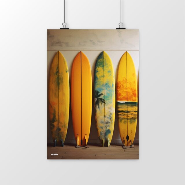 Le surf en jaune