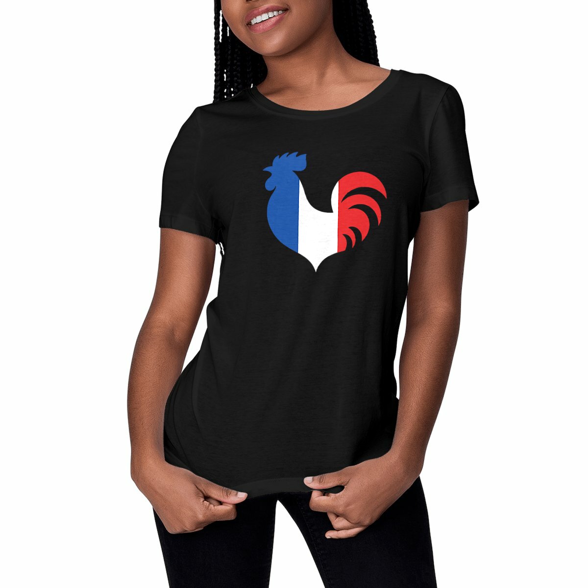 Image front T-Shirt Femme - Coq Français