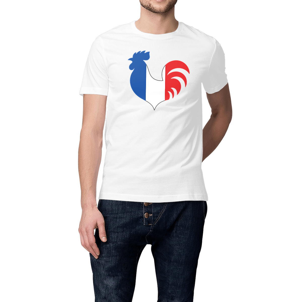 Image front T-Shirt Homme - Coq Français
