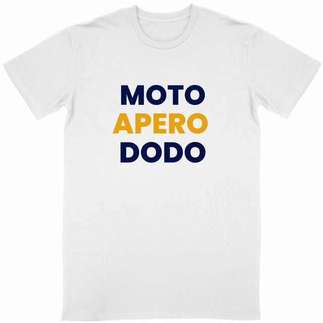 Image back T-shirt Unisexe Classique Apéro Moto Dodo