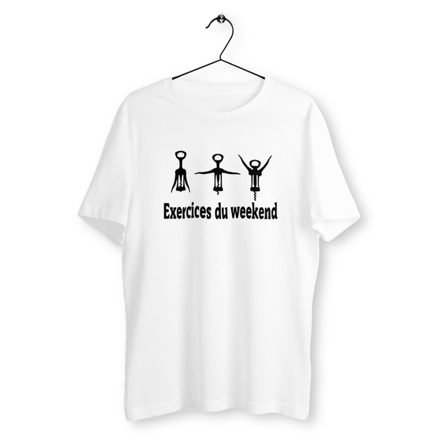 Image back T-shirt Unisexe Classique Tire Bouchon Drôle