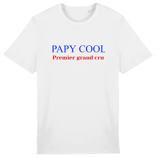 Image back T-shirt unisexe léger Papy Cool à personnaliser