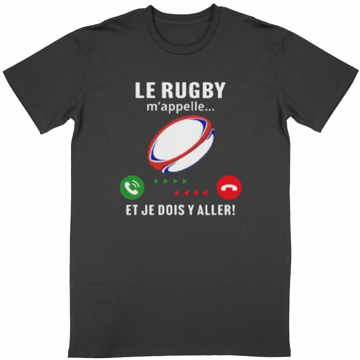 Image back T-shirt Unisexe Classique Rugby