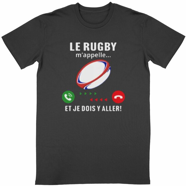 Image back T-shirt Unisexe Classique Rugby