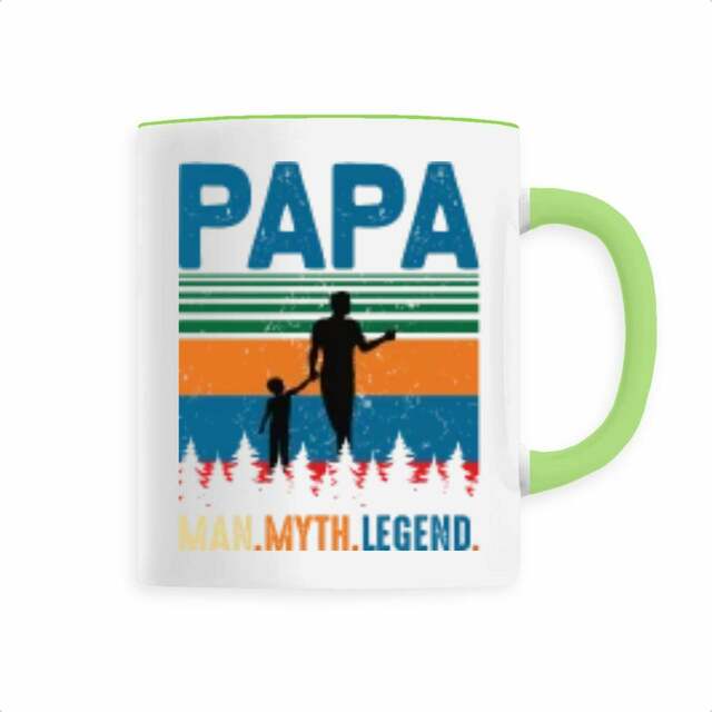Mug céramique pour les papas d'enfer : le héros du quotidien - Image