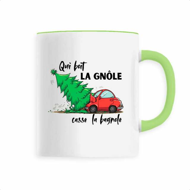 MUG QUI BOIT LA GNOLE CASSE LA BAGNOLE - Image