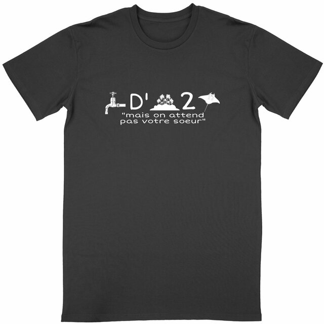 Image back T-shirt Unisexe Classique Inspiré des Nuls