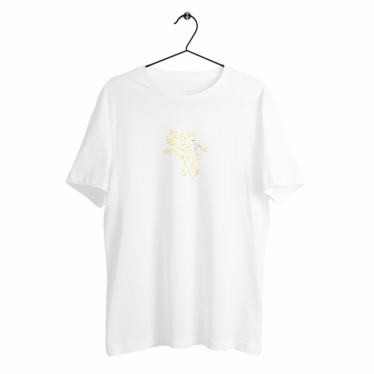 Image back T-shirt Unisexe Bio - Harmonie : L’Oiseau et l’Arbre