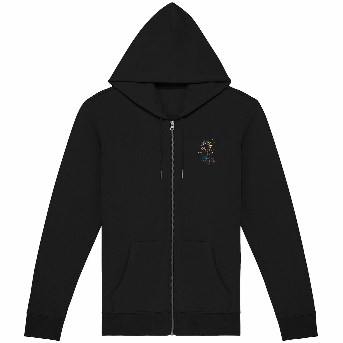 Image back Sweat à capuche unisexe épais Zip - Ecoresponsable - "Fête foraine" - L'Enchantement à Chaque Détail