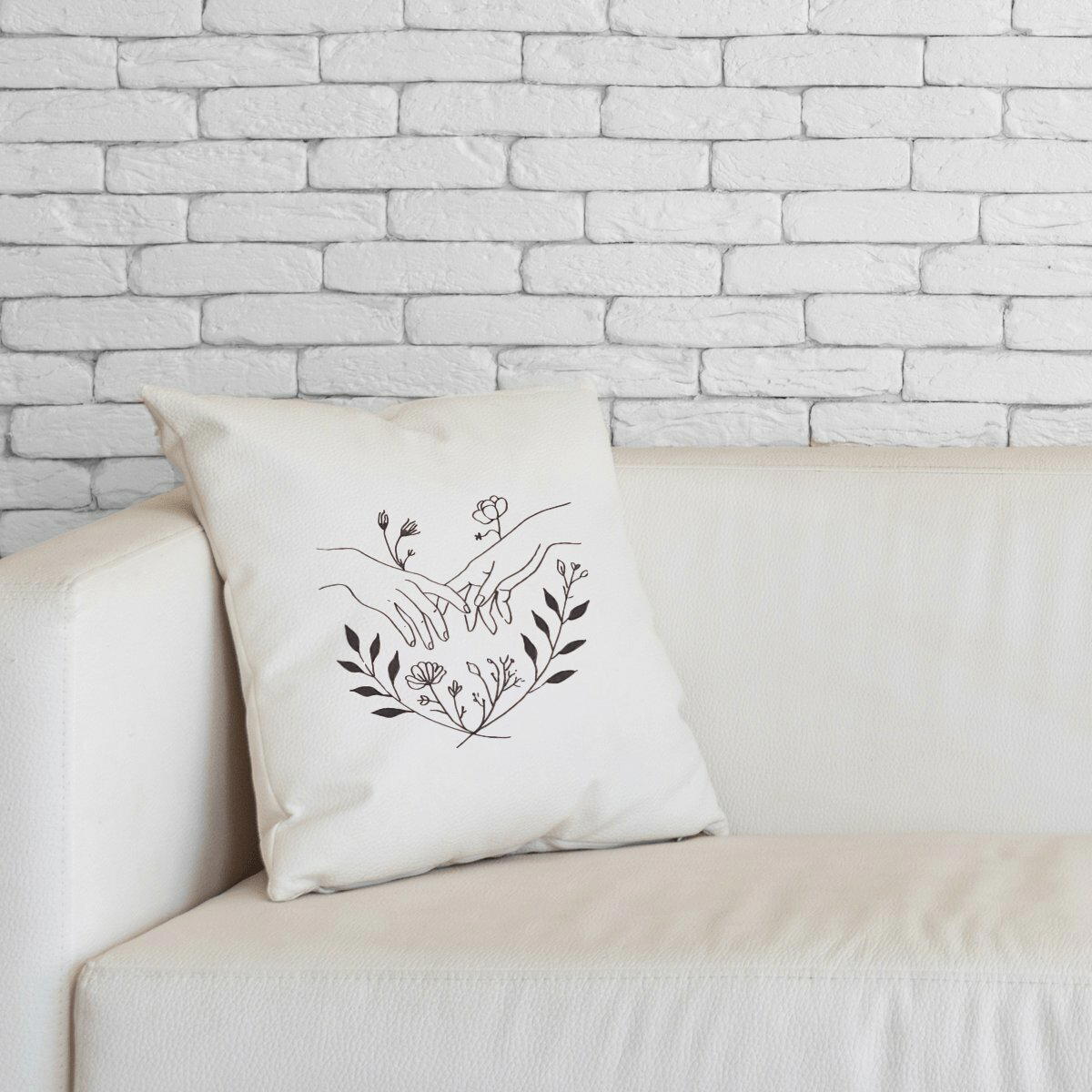 Image front Coussin commerce équitable - "Connexion Poétique"