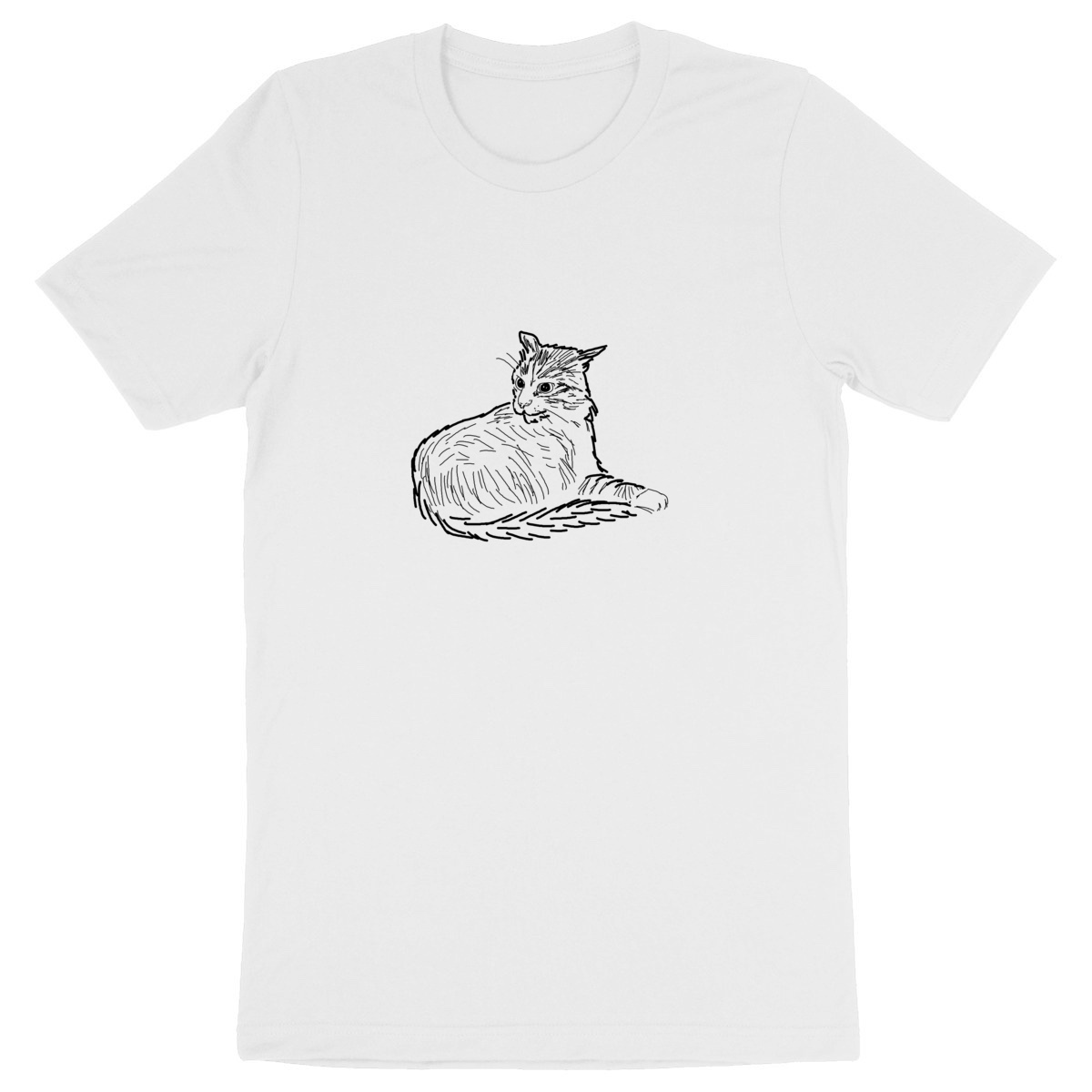 Image back T-shirt unisexe épais - Chat quoi?