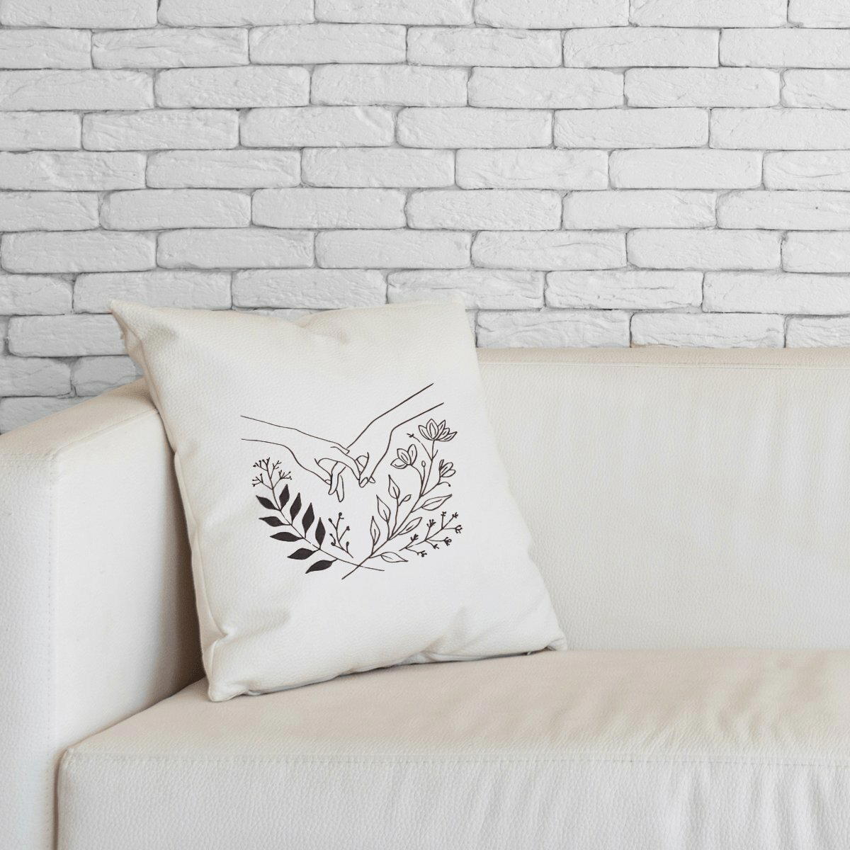 Image front Coussin commerce équitable - "Connexion Profonde"