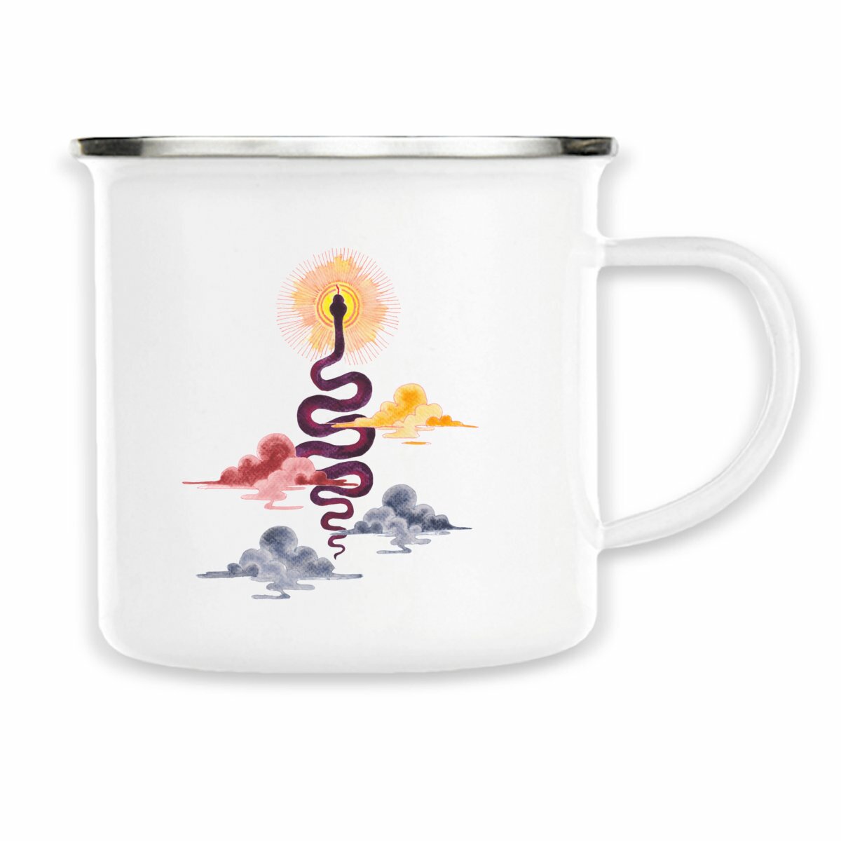 Image back Mug Émail Renouveau : Serpent des Ténèbres à la Lumière