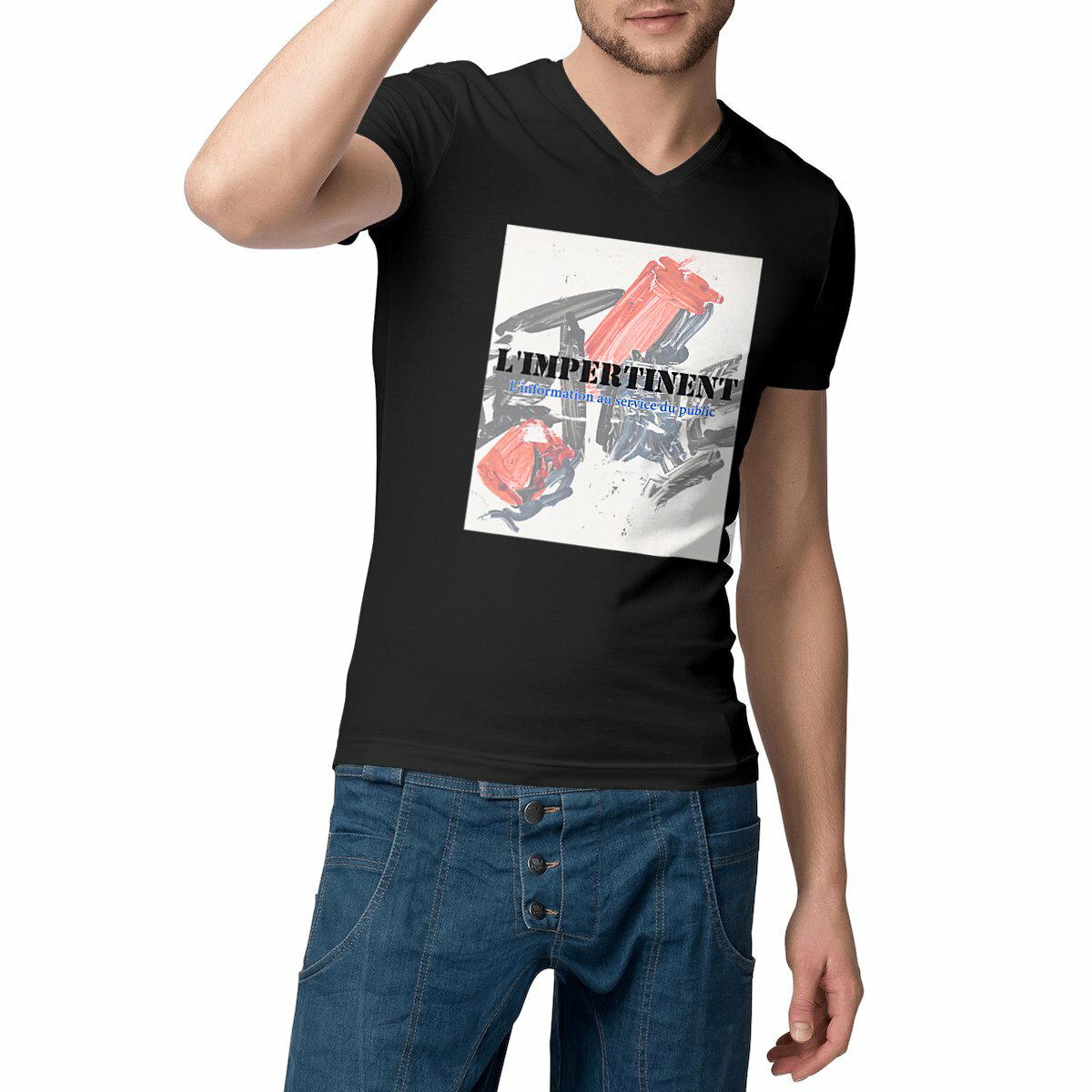 T-shirt Homme Col V