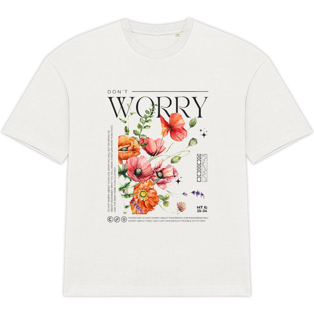 worry unisex weiß - Image