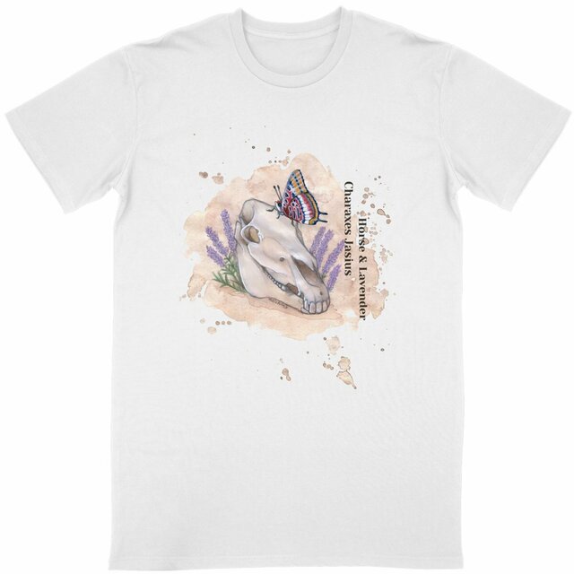 Image back Charaxes jasius, Horse and lavender
